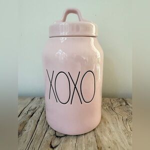 Rae Dunn XOXO pink canister